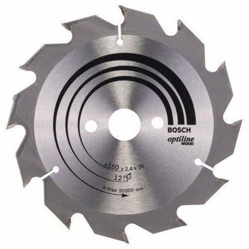 BOSCH Tarcza pilarska Optiline Wood 150x20x2,4/1,4 z12 2608641169