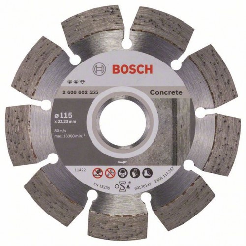 Bosch Diamentowa tarcza tnąca Expert for Concrete 115 x 22,23 x 2,2 x 12 mm 2608602555
