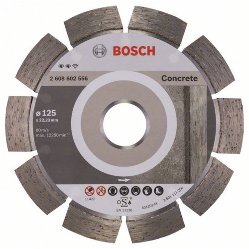 Bosch Diamentowa tarcza tnąca Expert for Concrete 125 x 22,23 x 2,2 x 12 mm 2608602556
