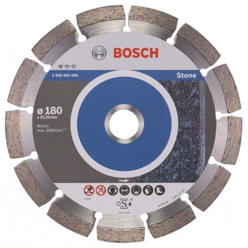 Bosch Diamentowa tarcza tnąca Standard for Stone 180 x 22,23 x 2 x 10 mm 2608602600