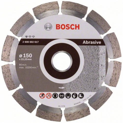 Bosch Diamentowa tarcza tnąca Standard for Abrasive 150 x 22,23 x 2 x 10 mm 2608602617