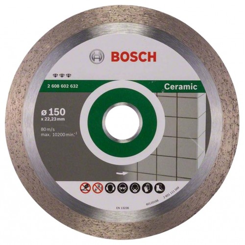 Bosch Diamentowa tarcza tnąca Best for Ceramic 150 x 22,23 x 1,9 x 10 mm 2608602632