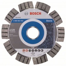 Bosch Diamentowa tarcza tnąca Best for Stone 125 x 22,23 x 2,2 x 12 mm 2608602642