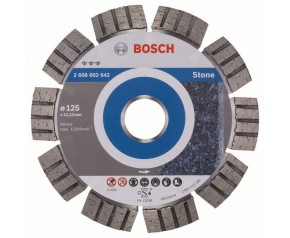 Bosch Diamentowa tarcza tnąca Best for Stone 125 x 22,23 x 2,2 x 12 mm 2608602642