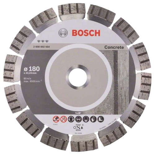 Bosch Diamentowa tarcza tnąca Best for Concrete 180 x 22,23 x 2,4 x 12 mm 2608602654