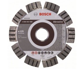 Bosch Diamentowa tarcza tnąca Best for Abrasive 125 x 22,23 x 2,2 x 12 mm 2608602680