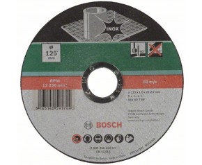 Tarcza tnąca Bosch Tarcza tnąca 125x1.0x22 Inox prosta 2609256322
