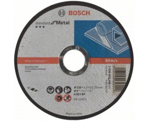 BOSCH Tarcza tnąca, Ostrze, tarcza 125x1,6 mm 2608603165