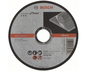 BOSCH Tarcza tnąca prosta Standard for Inox 125x1,6 mm 2608603172