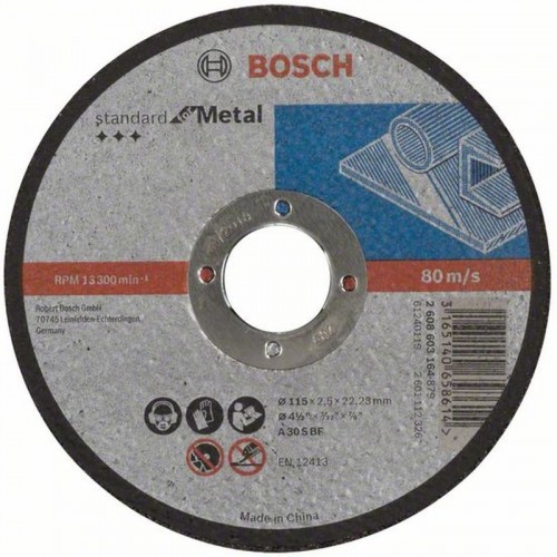 BOSCH Tarcza tnąca, Ostrze, tarcza 115 x 2,5 mm 2608603164