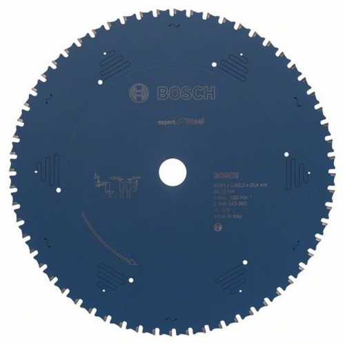 Bosch Tarcza pilarska Expert for Steel 305 x 25,4 x 2,6 mm, 60, 2608643060