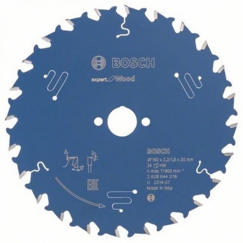 BOSCH Tarcza pilarska Expert for Wood 160 x 20 x 2,2 mm, 24 2608644016
