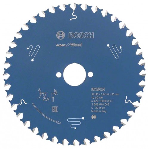 Bosch Tarcza pilarska Expert for Wood 190 x 30 x 2,6 mm, 40 2608644048
