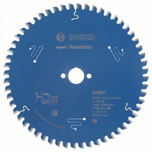 BOSCH Tarcza pilarska Expert for Aluminium 184 x 20 x 2,6 mm, 56 2608644099