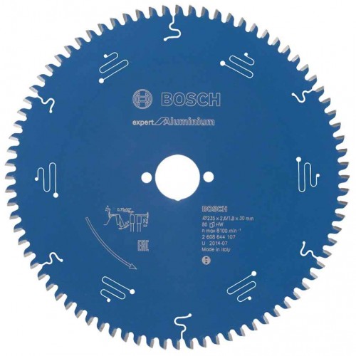 BOSCH Tarcza pilarska Expert for Aluminium 235 x 30 x 2,6 mm, 80 2608644107