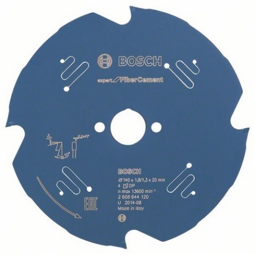 BOSCH Ostrze do piły tarczowej Expert for Fibre Cement 140 x 20 x 1,8 mm, 4 2608644120