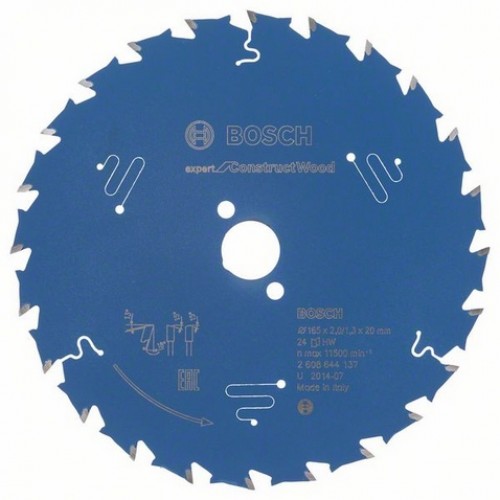 BOSCH Tarcza pilarska Expert for Construct Wood 165 x 20 x 2,0 mm, 24 2608644137 BOSCH Tarcza pilarska Expert for Construct Wood 165 x 20 x 2,0 mm, 24 2608644137
