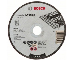 BOSCH Tarcza tnąca prosta Standard for Inox WA 46 T BF, 150 mm 2608601513