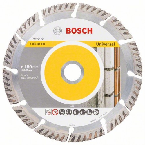 BOSCH Diamentowa tarcza tnąca Standard dla Universal 180 × 22,23 2608615063