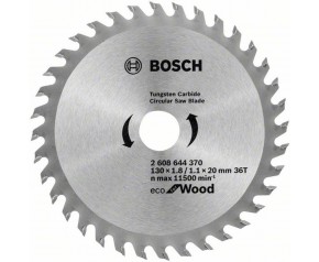 BOSCH Tarcza zębata ECO Optiline Wood 130x1,8/1,1x20mm 36T 2608644370