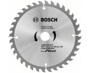 BOSCH Optiline ECO Wood Tarcza do piły zębatej do cięcia drewna 160x1,4mm 2608644374