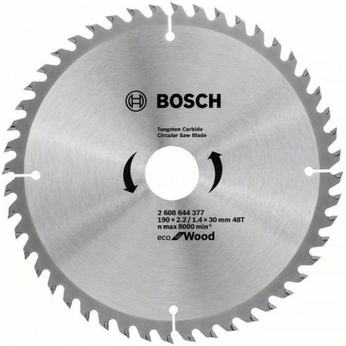 BOSCH Tarcza do piły zębatej ECO Optiline Wood 190x2,2/1,4x30mm 48T 2608644377