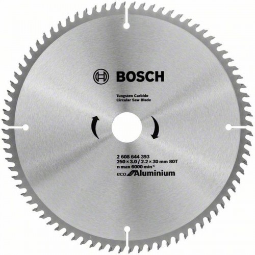 BOSCH Tarcza do piły do aluminium ECO 250x3,0/2,2x30mm 80T 2608644393