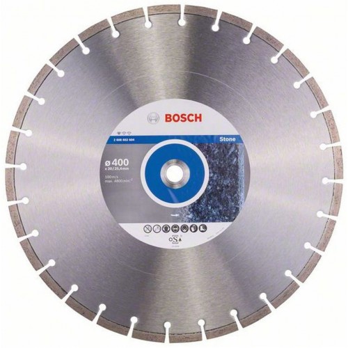 BOSCH Standard for Stone Diamentowa tarcza tnąca, 400x20/25,40x3,2x10mm 2608602604