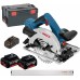 BOSCH GKS 18V-57 G Piła tarczowa akumulatorowa, 18V, 2x 5,0Ah 06016A2102