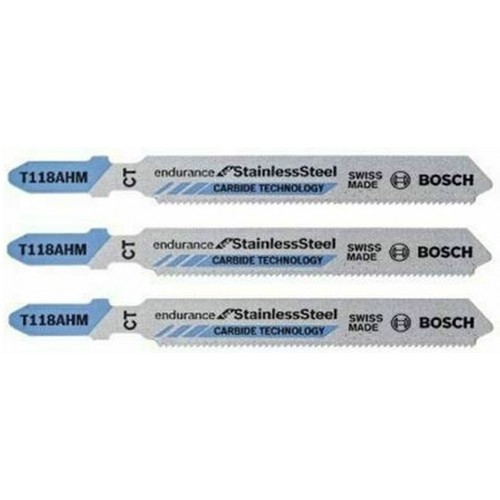 BOSCH Brzeszczot do wyrzynarki Special for Inox T 118 AHM, 83 mm, 3 szt. 2608630663