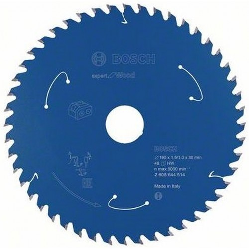 BOSCH Expert for Wood tarcza pilarska 190x1.5x30mm 48Z, sztuk 1 2608644514