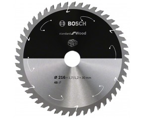 BOSCH Standard for Wood Tarcza tnąca 216 × 1,7 / 1,2 × 30 T48, 2608837723