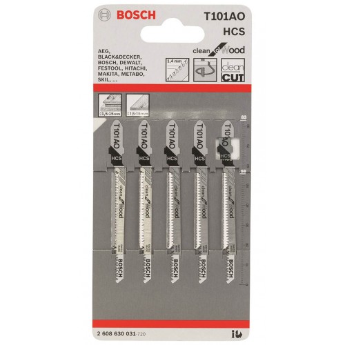 BOSCH Brzeszczot do wyrzynarek T 101 AO Clean for Wood 2608630031