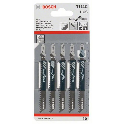 Bosch Brzeszczot do wyrzynarek T 111 C Basic for Wood 2608630033