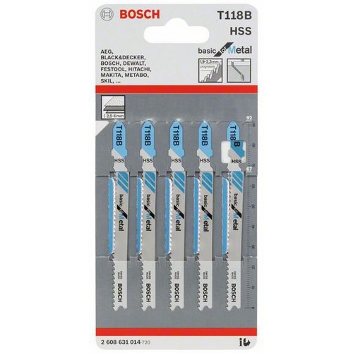 Bosch Brzeszczot do wyrzynarek T 118 B Basic for Metal 2608631014