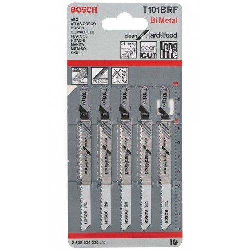 BOSCH Brzeszczot do wyrzynarek T 101 BRF Clean for Hard Wood 2608634235