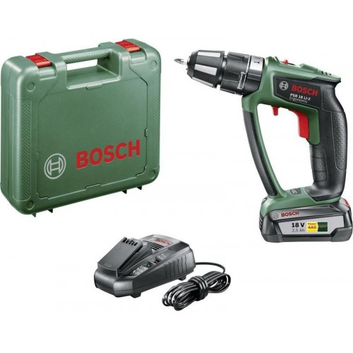 BOSCH PSB 18 LI-2 Ergonomic Akumulatorowa wiertarko-wkrętarka udarowa 06039B0300