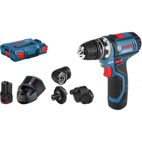 Bosch GSR 12V-15 FC set wiertarko-wkrętarka 2x 2,0 A, L-BOXX , 06019F6000