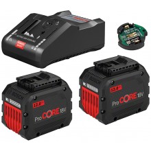 BOSCH Akumulatory 18V 12,0Ah (x2) i ładowarka ProCORE + GAL 18V-160 C, 1600A016GY
