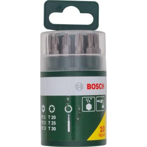 BOSCH 10-częściowy zestaw końcówek wkręcających 2607019452 BOSCH 10-częściowy zestaw końcówek wkręcających 2607019452