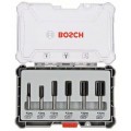 BOSCH Zestaw frezów prostych 6 mm (op. 6 szt) 2607017465