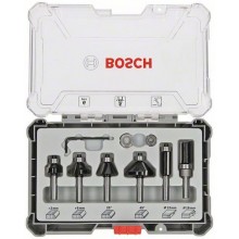 BOSCH Zestaw frezów do wykańczania i wyrównywania 6 mm (op. 6 szt) 2607017468