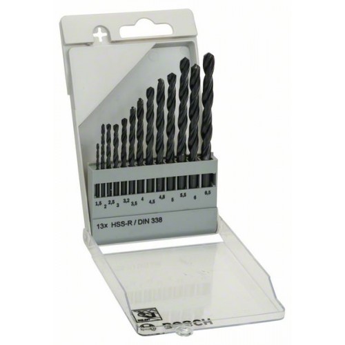 BOSCH 13-częściowy zestaw wierteł do metalu HSS-R 1609200201 BOSCH 13-częściowy zestaw wierteł do metalu HSS-R 1609200201
