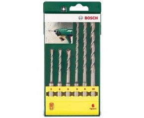 BOSCH 6-częściowy zestaw wierteł do młotów SDS-plus 2607019447