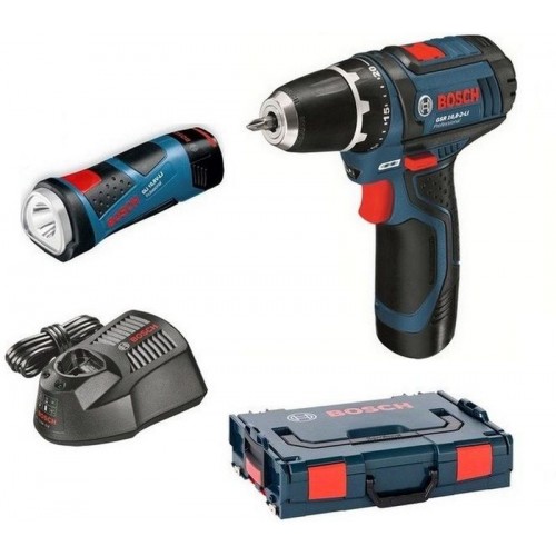 BOSCH GSR 12V-15 Wiertarko-Wkrętarka Akumulatorowa+Lamp Led, 0615990FZ9