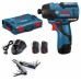 BOSCH GDR 12V-110 Professional Akumulatorowa zakrętarka udarowa + Swiss Peak 06019E0005