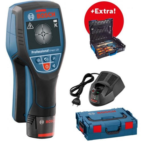 Detektor Bosch D-tect 120 +EXTRA! Zestaw narzędzi ręcznych Gedore