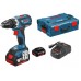 BOSCH GSR 18 V-EC akumulatorowa wiertarko+wkrtarka, 2x 5,0 Ah, L-BOXX, 06019E8104