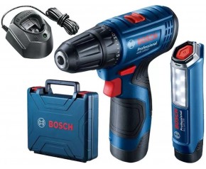 BOSCH GSR 120-LI Wiertarko-Wkrętarka Akumulatorowa+GLI, 12V 2x2.0Ah 06019G8004