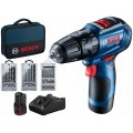 BOSCH GSB 12V-30 PROFESSIONAL Wiertarko-wkrętarka, 12V 2x2.0Ah 06019G9101 BOSCH GSB 12V-30 PROFESSIONAL Wiertarko-wkrętarka, 12V 2x2.0Ah 06019G9101
